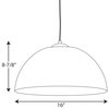 Progress Lighting Dome Collection One-Light LED Pendant P5341-2030K9